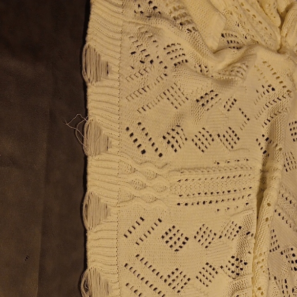 Forever 21 White Open-Knit Cardigan - Picture 6 of 9